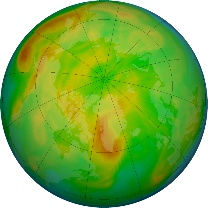 Arctic ozone map for 03 May 1993